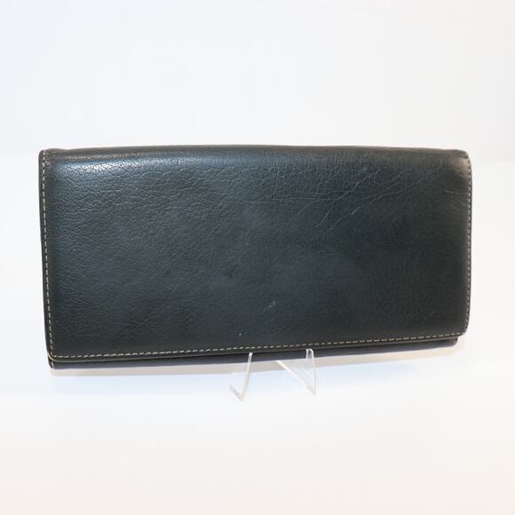 Guy Laroche Men’s Bi-Color Leather Long Wallet – Slim Organizer, Good Shape - Picture 1 of 11